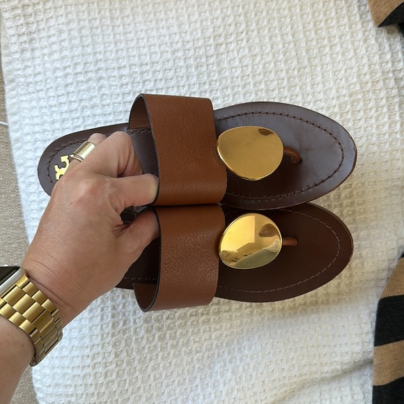 Tory Burch block heel sandals - like new, worn a couple of times. - Picture 4 of 4